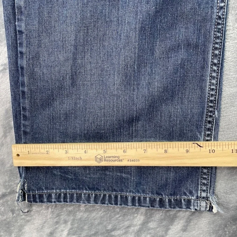 Levi Strauss 569 Loose Straight Stretch Jeans Mens 40x30‎ Dark Wash Blue Denim